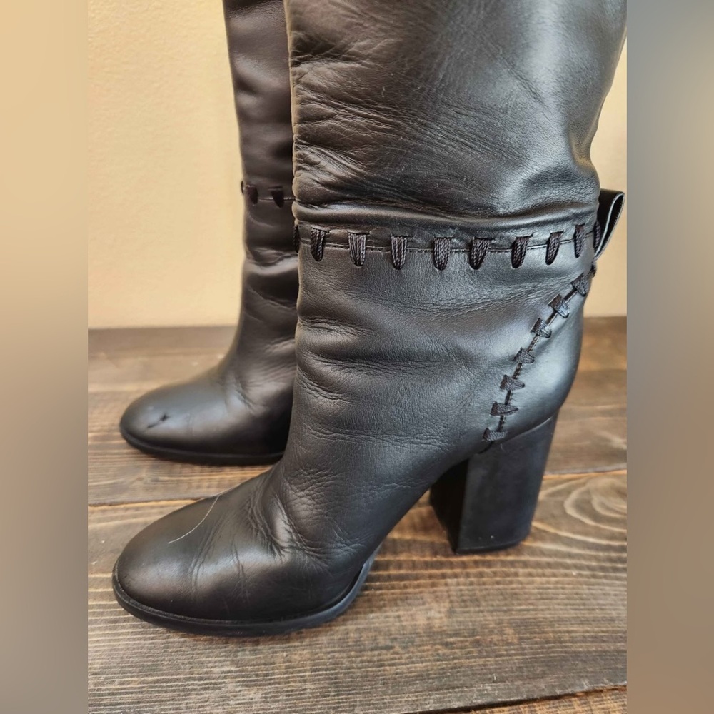 Tory Burch leather knee high boots